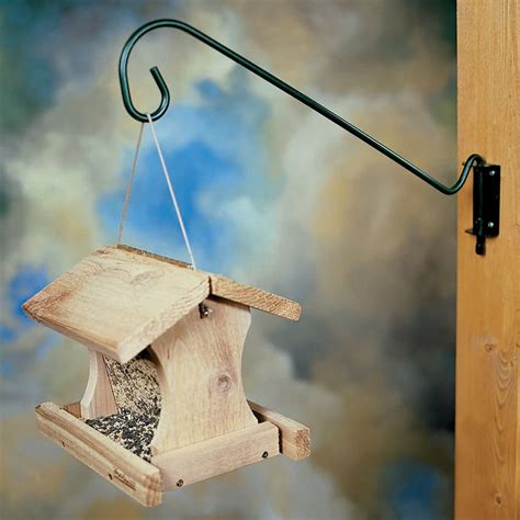 metal bird feeder brackets|wall mounted bird feeder hook.